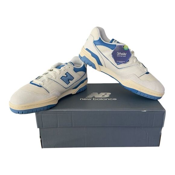 New Balance 550 Sea Salt Blue Agate Basketball Shoe Men Size 13 Women Size 14.5 - Picture 1 of 14